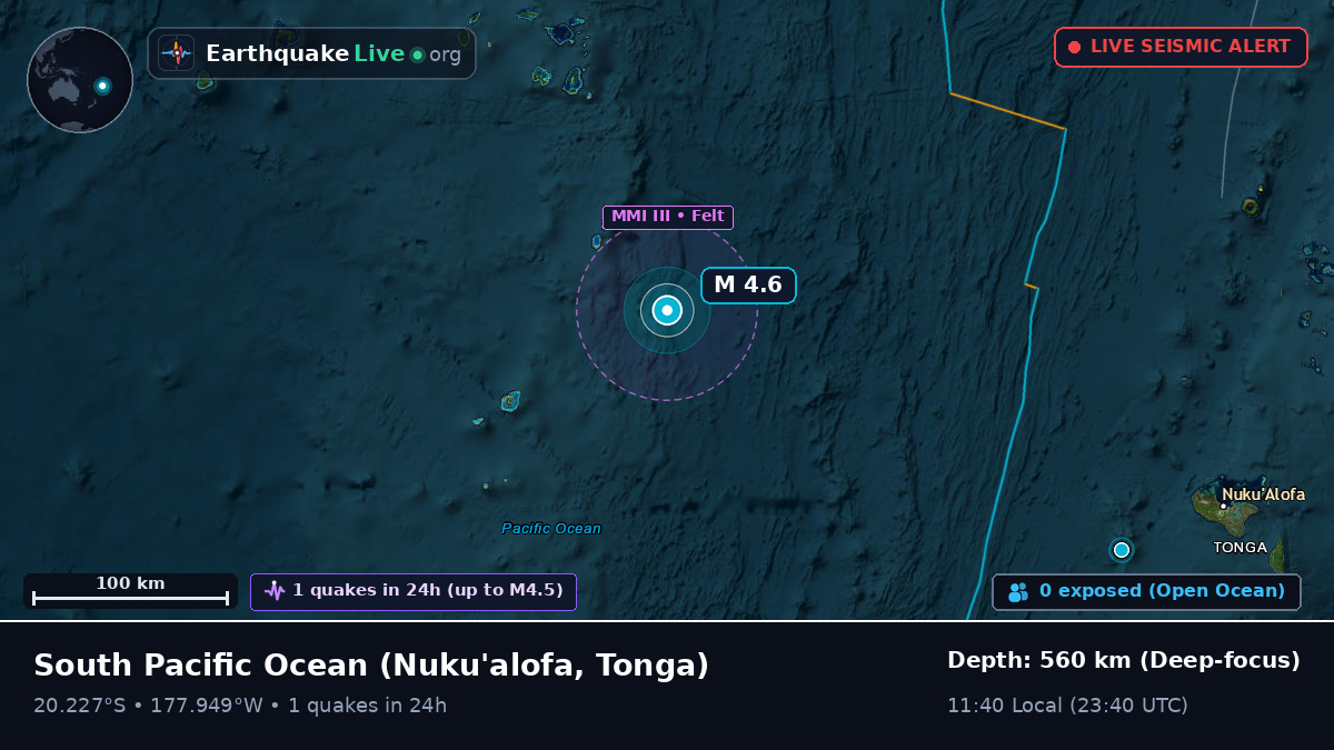 South Pacific Ocean (Tonga)