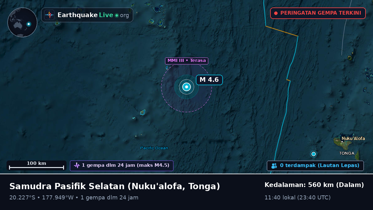 Samudra Pasifik Selatan (Tonga)