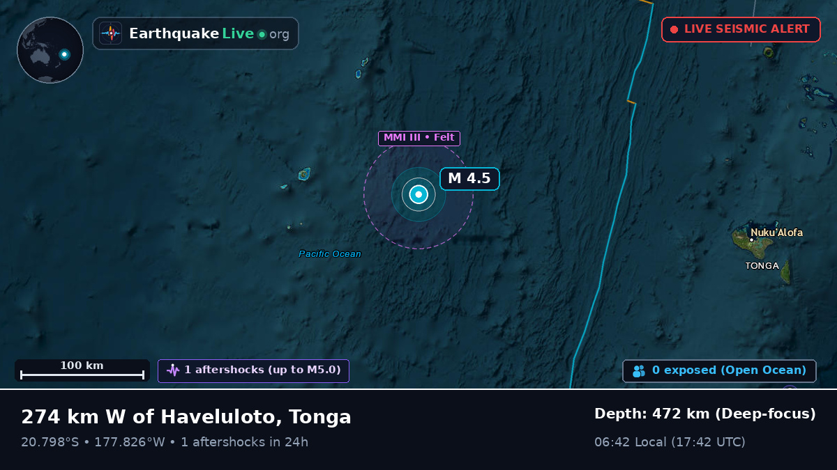 South Pacific Ocean (Tonga)