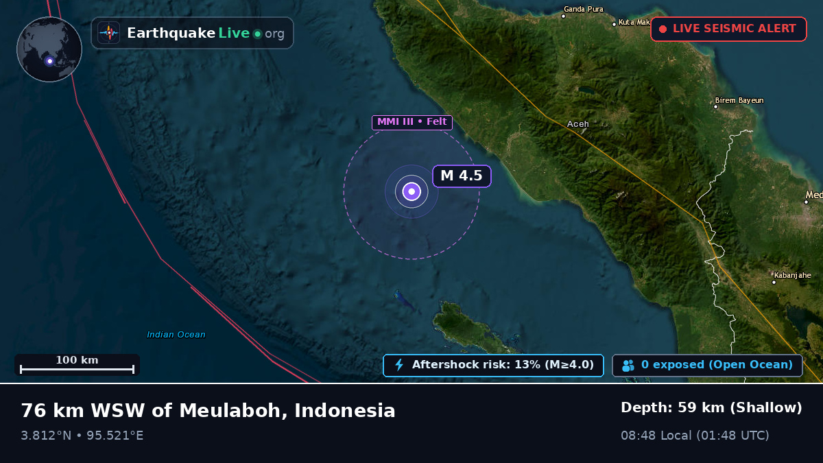 Off the coast of Banda Aceh, Indonesia