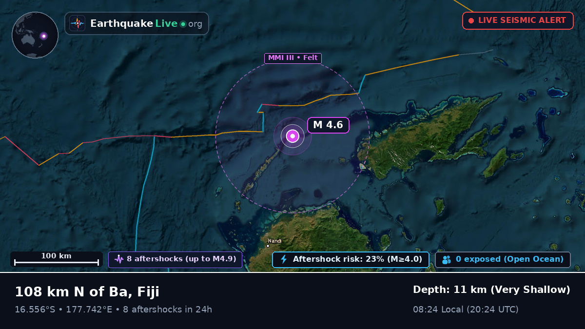 Off the coast of Suva, Fiji