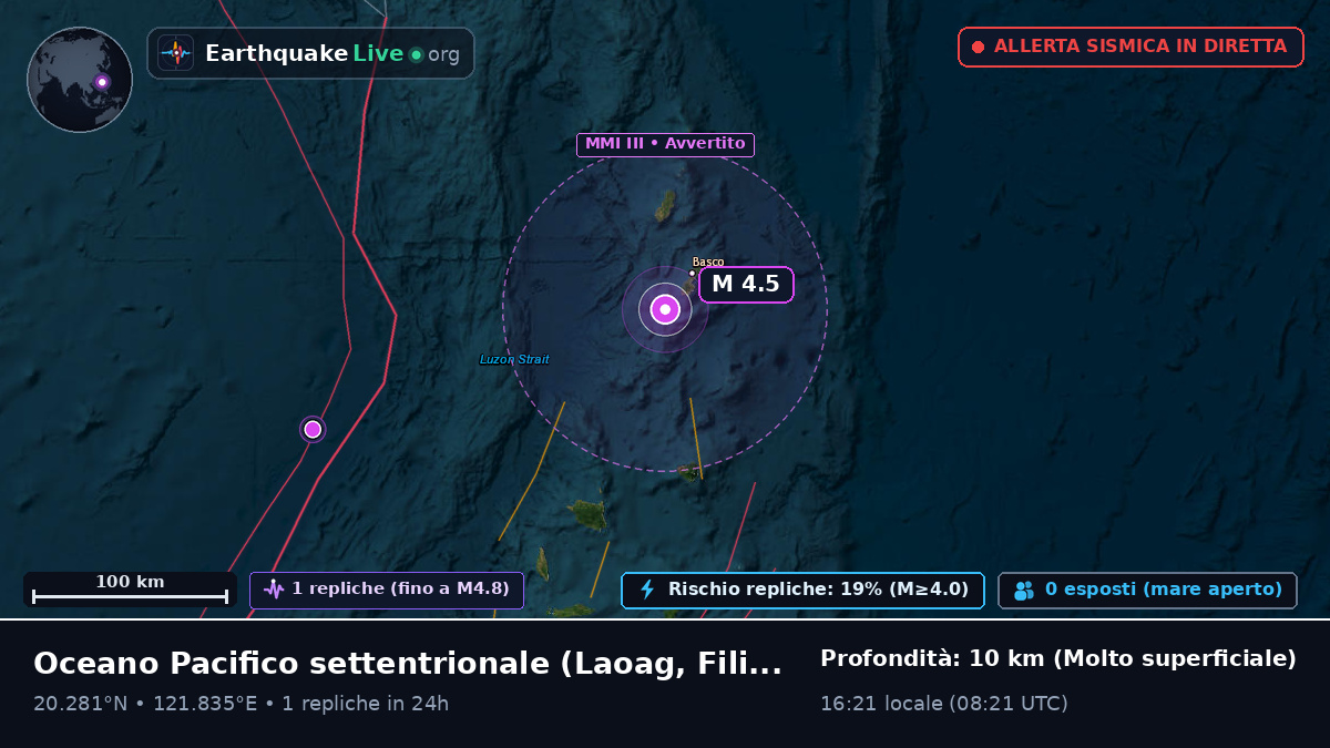 Oceano Pacifico settentrionale (Filippine)
