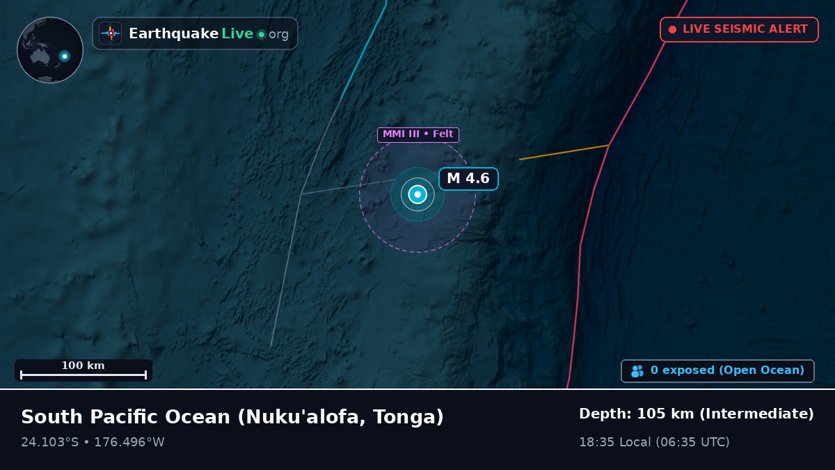 South Pacific Ocean (Tonga)