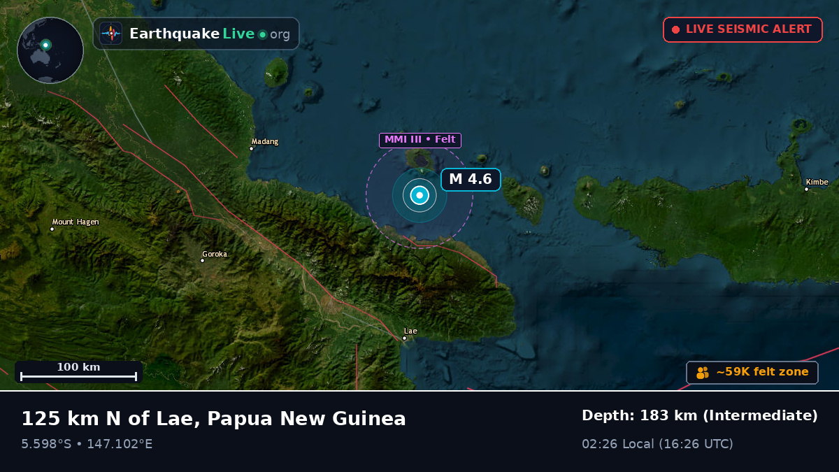 Off the coast of Lae, Papua New Guinea