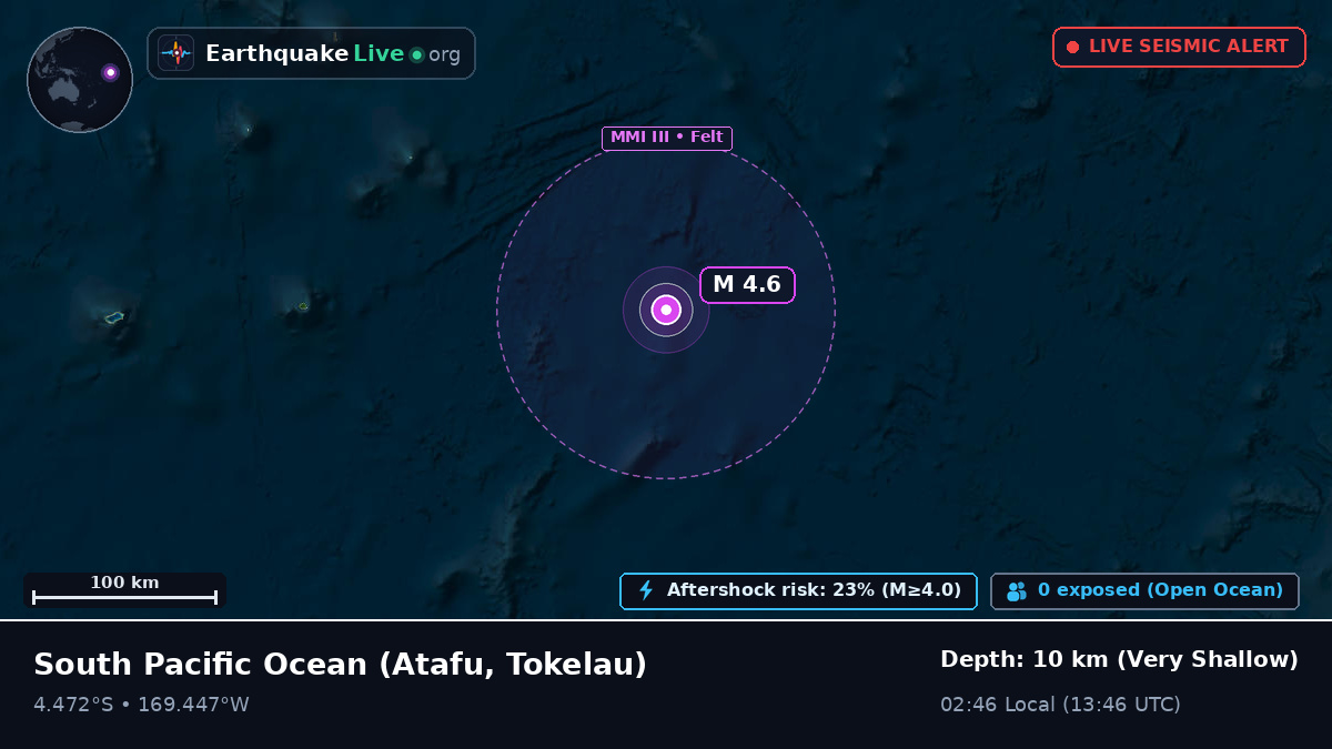South Pacific Ocean (Tokelau)
