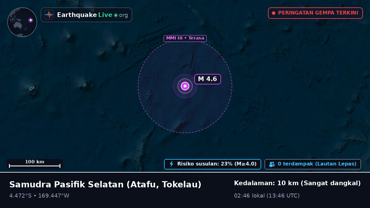 Samudra Pasifik Selatan (Tokelau)