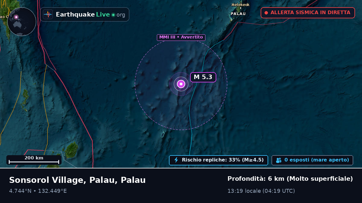 Oceano Pacifico settentrionale (Palau)