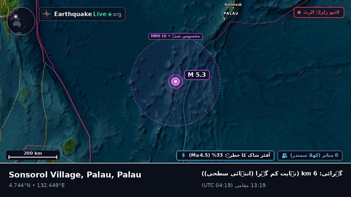 شمالی بحر الکاہل (Palau)