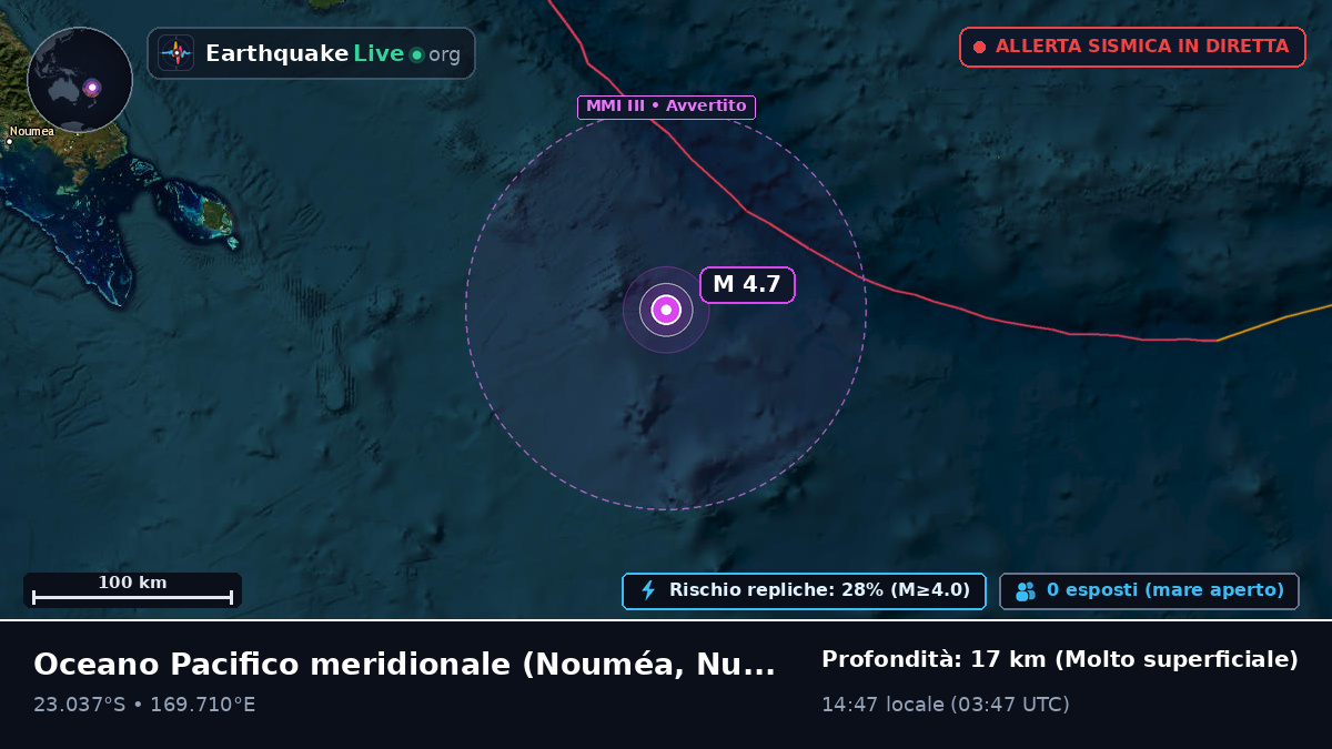 Oceano Pacifico meridionale (Nuova Caledonia)