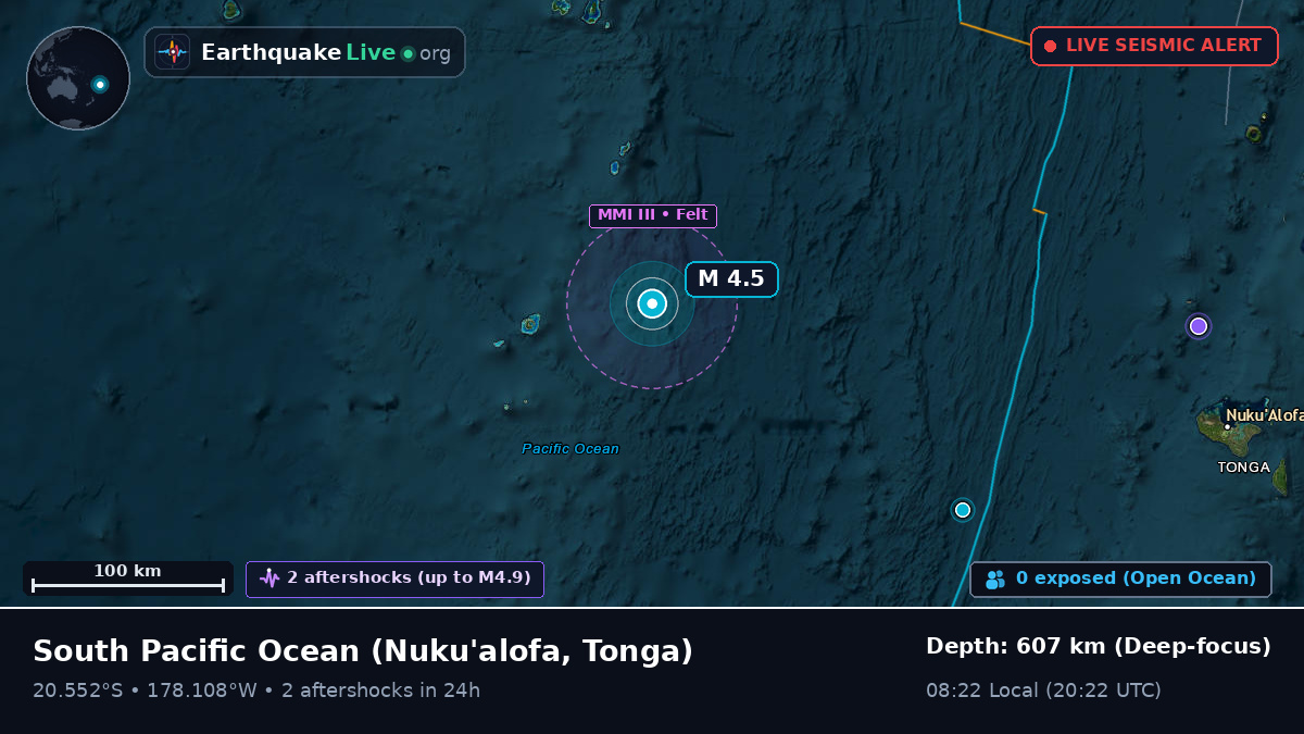 South Pacific Ocean (Tonga)