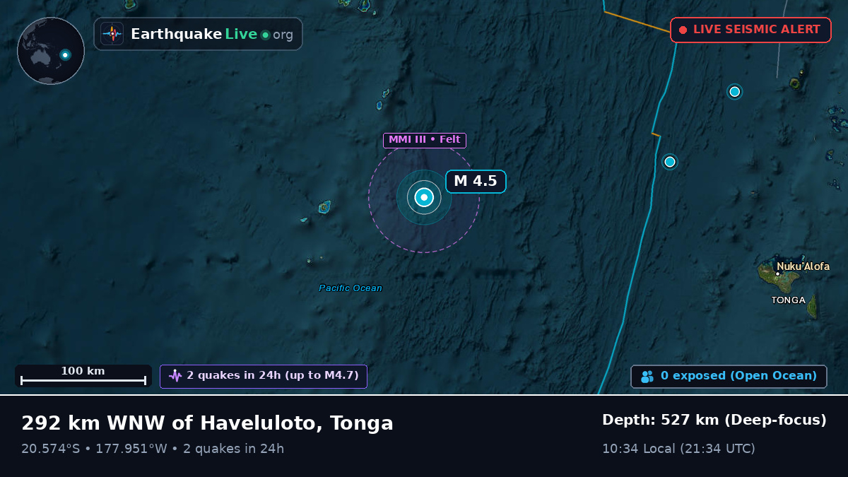 South Pacific Ocean (Tonga)