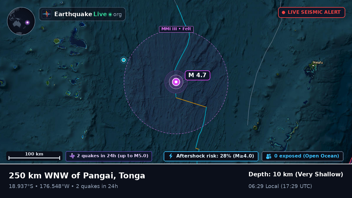 South Pacific Ocean (Tonga)