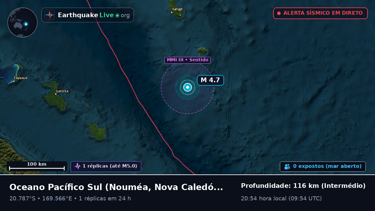 Oceano Pacífico Sul (Nova Caledónia)