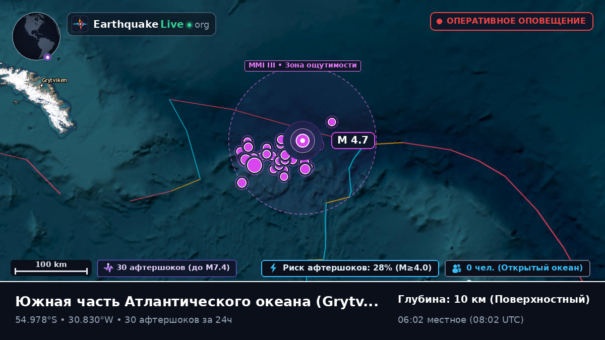 Южная часть Атлантического океана (South Georgia and the Islands)