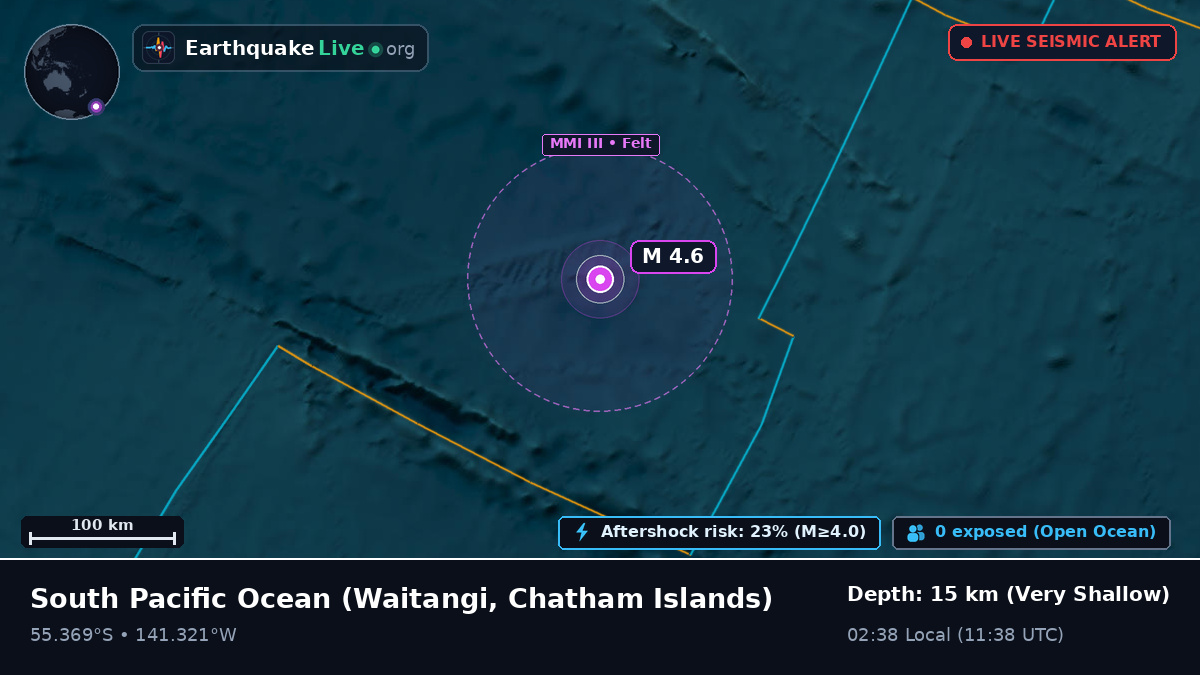 South Pacific Ocean (Chatham Islands)