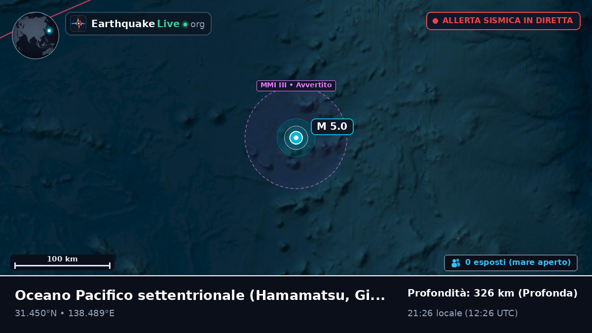 Oceano Pacifico settentrionale (Giappone)