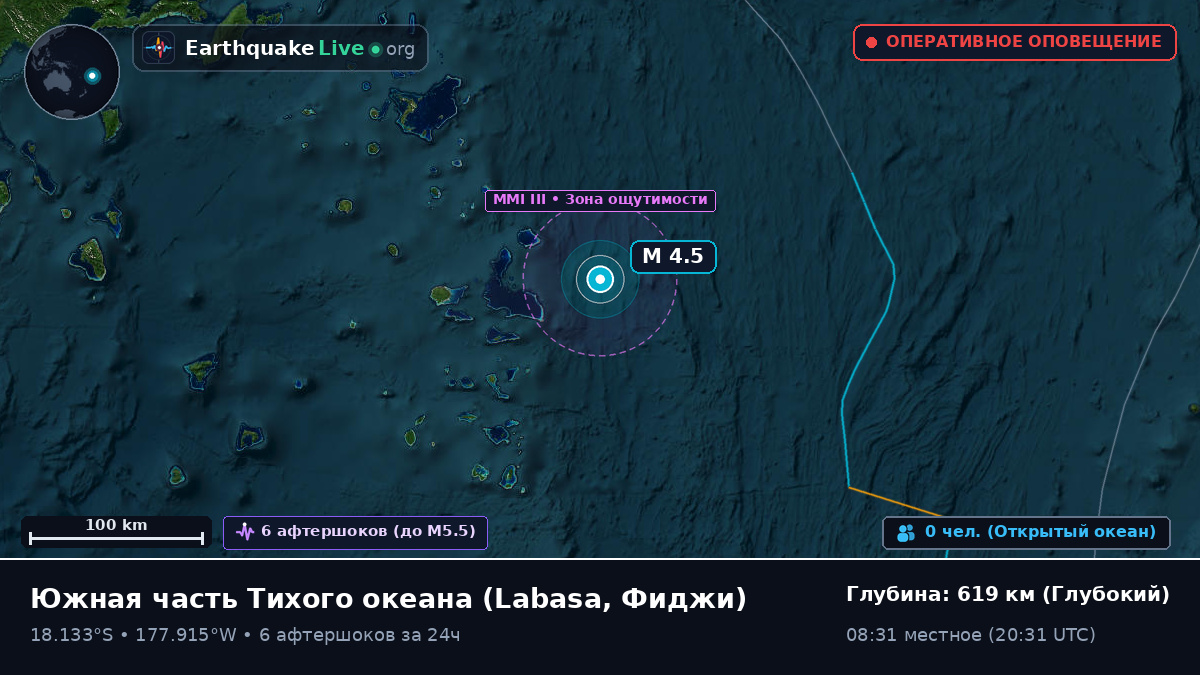 Южная часть Тихого океана (Фиджи)