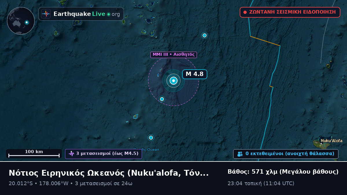 Νότιος Ειρηνικός Ωκεανός (Τόνγκα)
