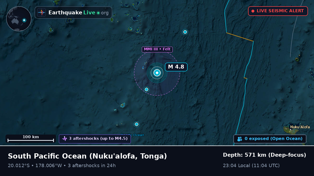 South Pacific Ocean (Tonga)
