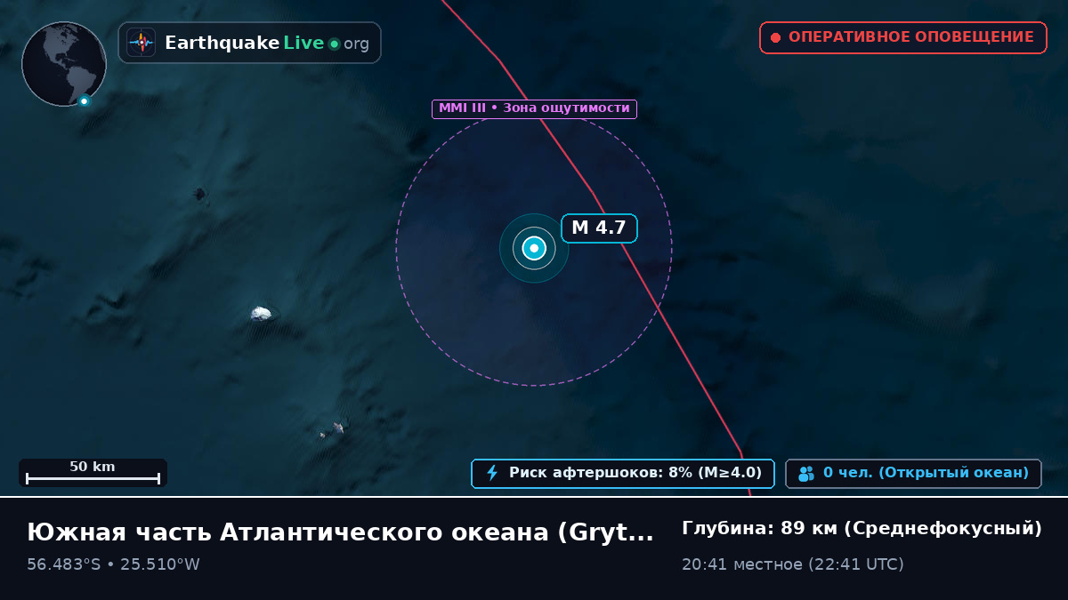Южная часть Атлантического океана (South Georgia and the Islands)