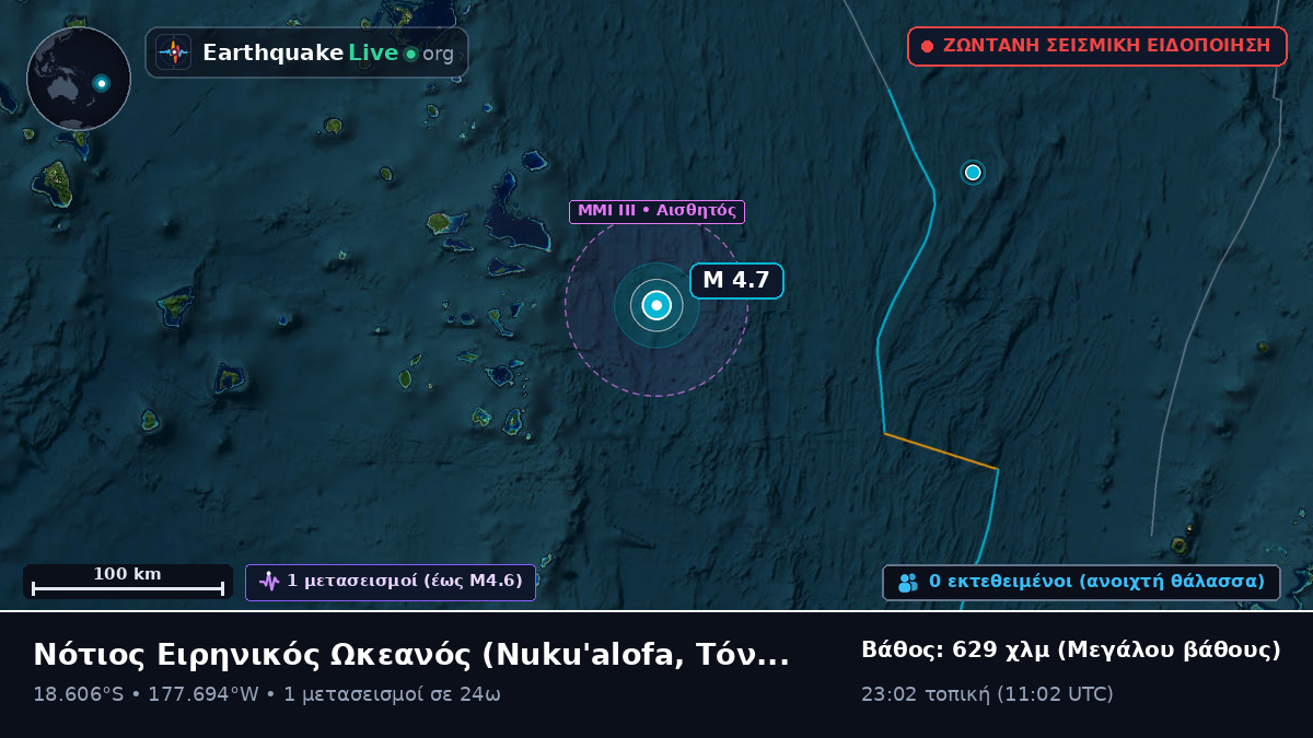 Νότιος Ειρηνικός Ωκεανός (Τόνγκα)