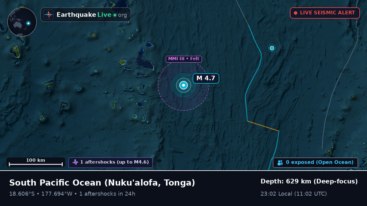 South Pacific Ocean (Tonga)