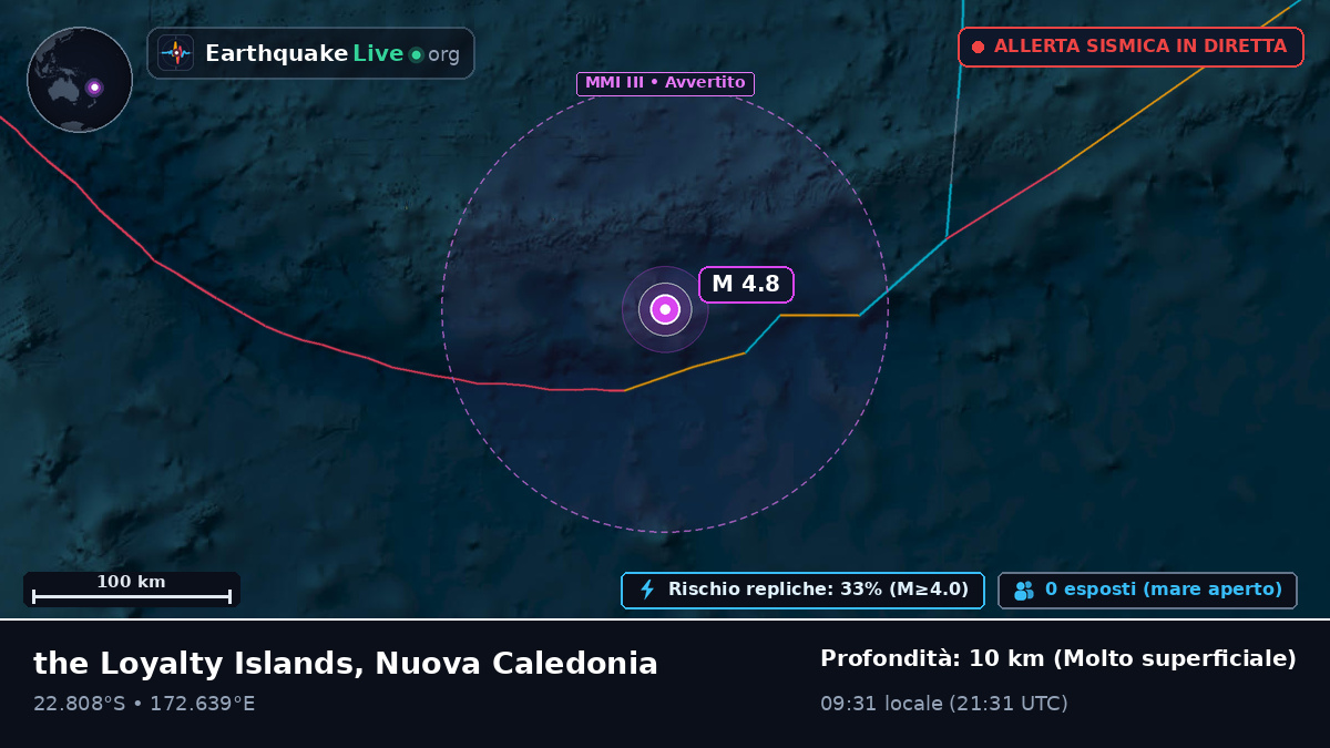 Oceano Pacifico meridionale (Nuova Caledonia)