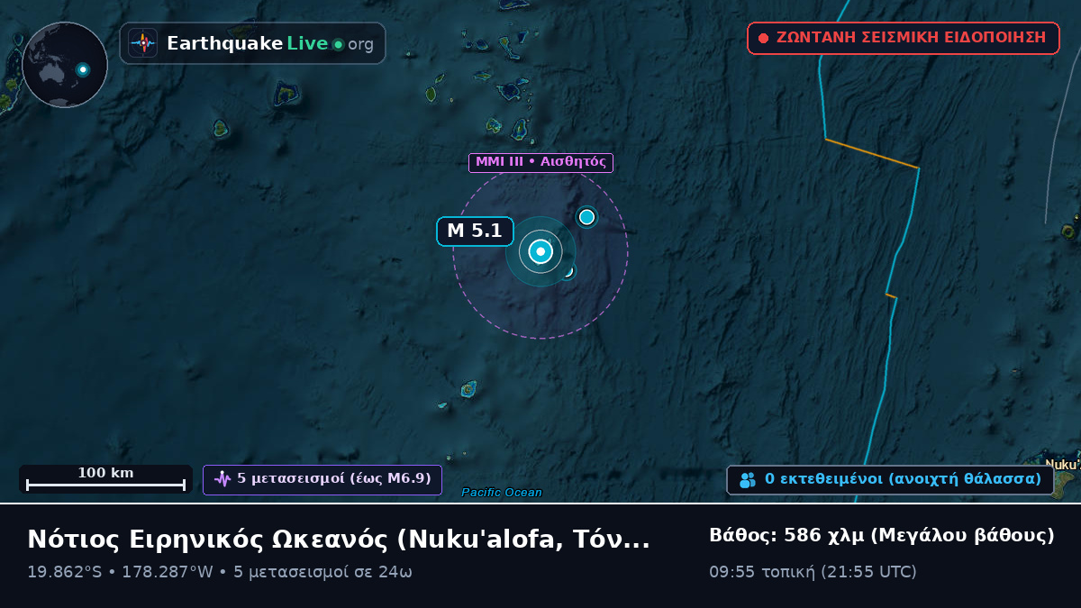 Νότιος Ειρηνικός Ωκεανός (Τόνγκα)