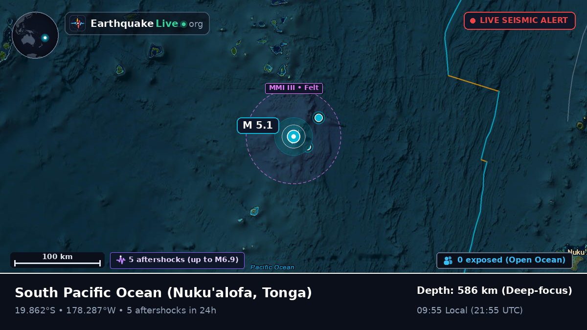 South Pacific Ocean (Tonga)