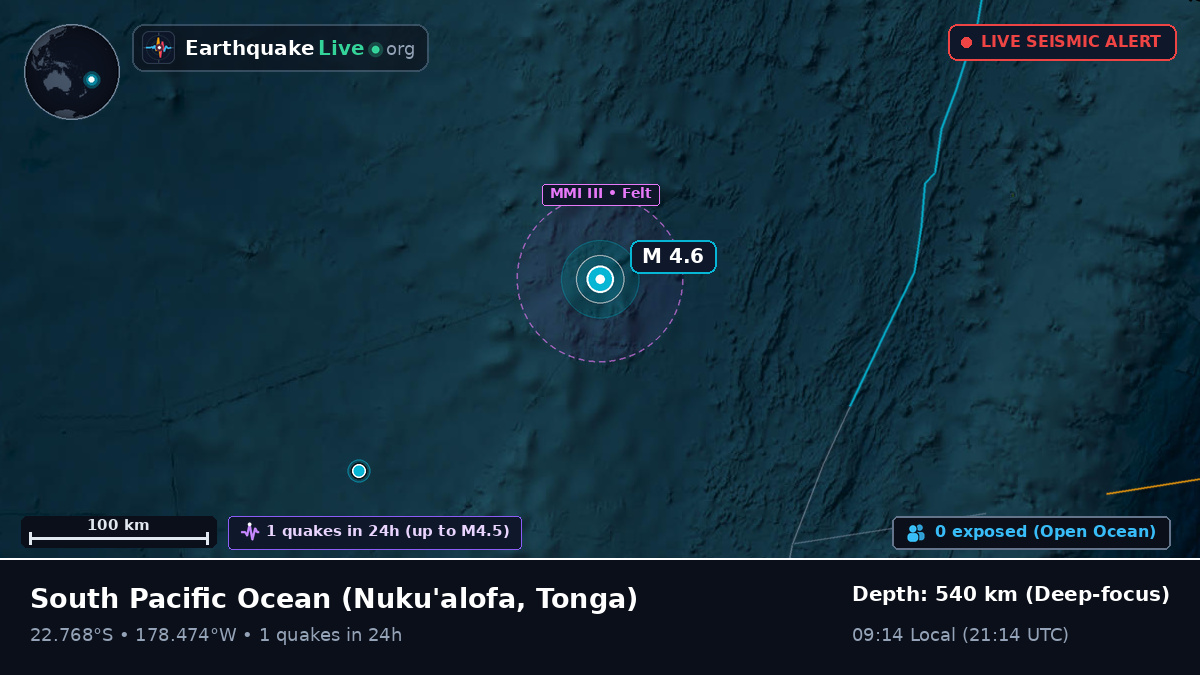 South Pacific Ocean (Tonga)