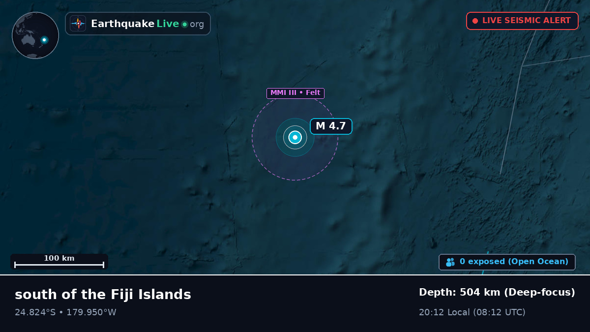 South Pacific Ocean (Kermadec Islands)