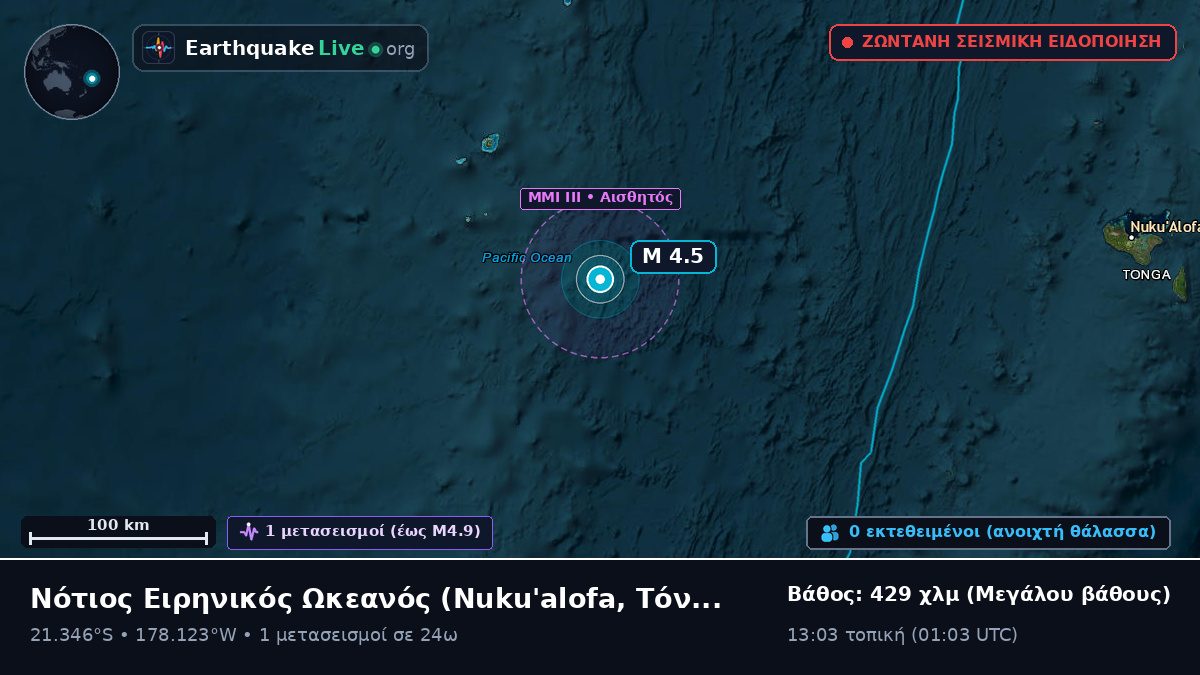 Νότιος Ειρηνικός Ωκεανός (Τόνγκα)