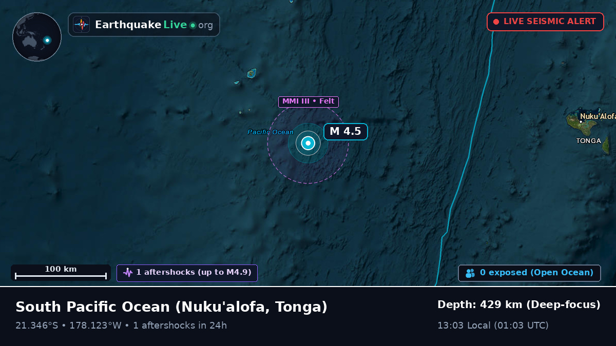 South Pacific Ocean (Tonga)