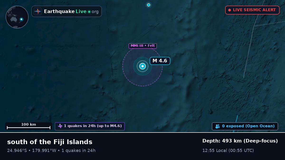 South Pacific Ocean (Kermadec Islands)