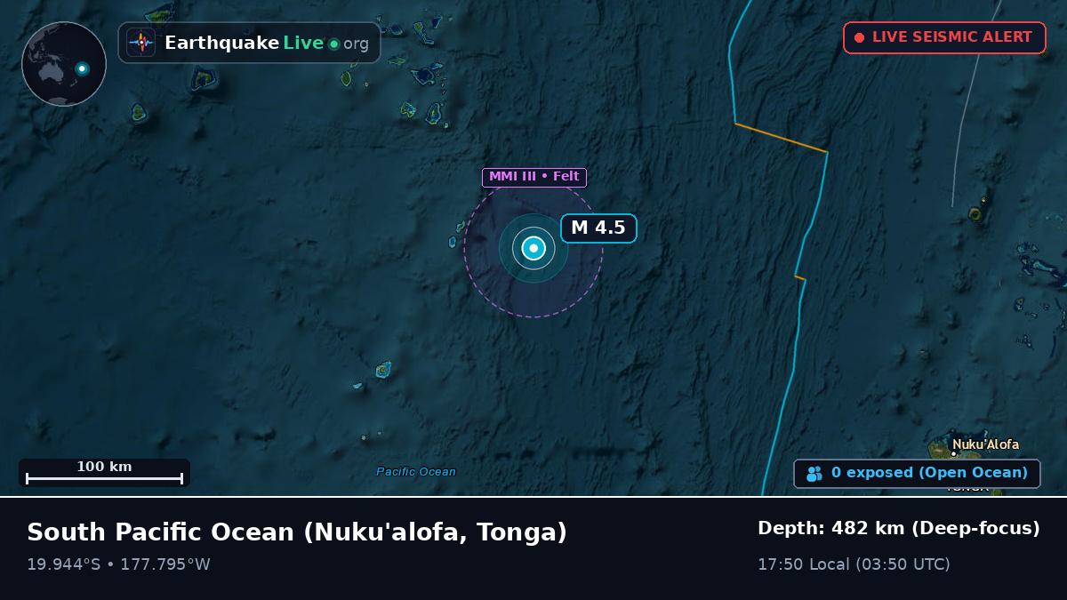 South Pacific Ocean (Tonga)