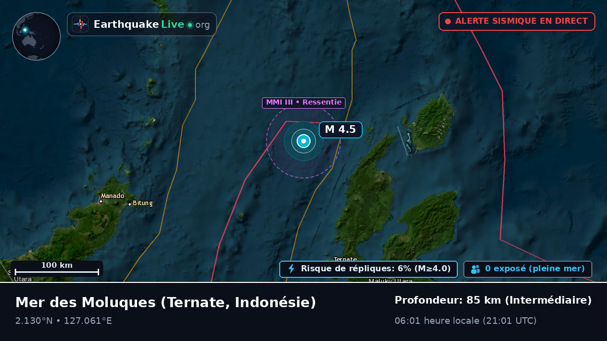 Mer des Moluques (Indonésie)