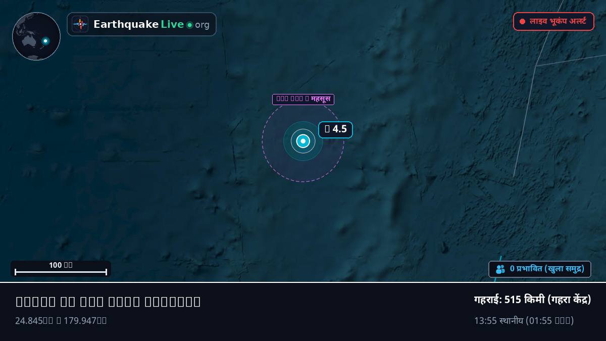 दक्षिणी प्रशांत महासागर (Kermadec Islands)