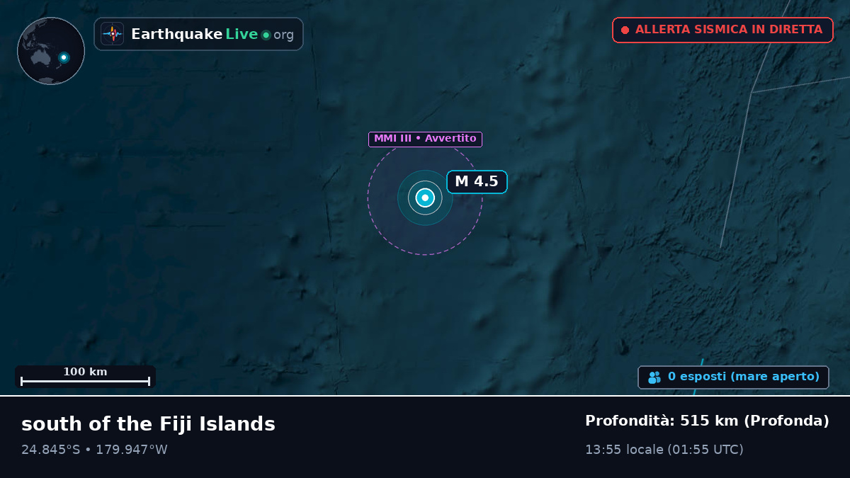 Oceano Pacifico meridionale (Kermadec Islands)
