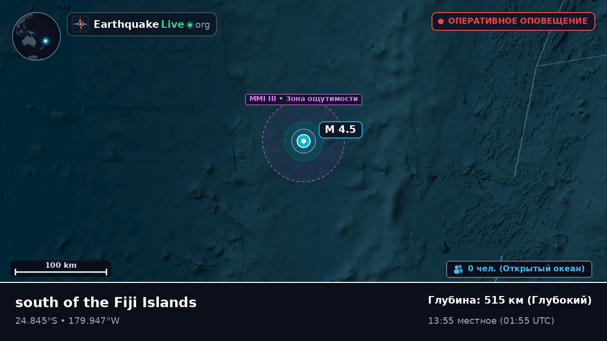 Южная часть Тихого океана (Kermadec Islands)