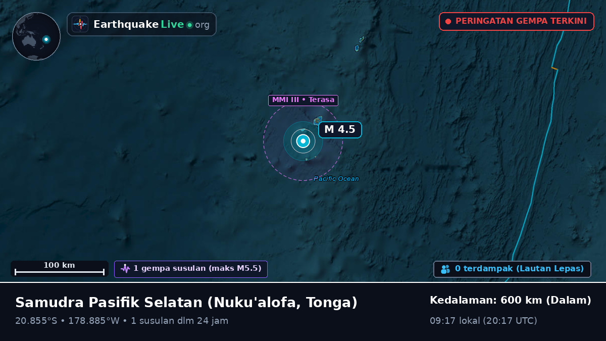 Samudra Pasifik Selatan (Tonga)