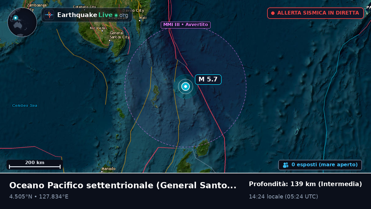 Oceano Pacifico settentrionale (Filippine)