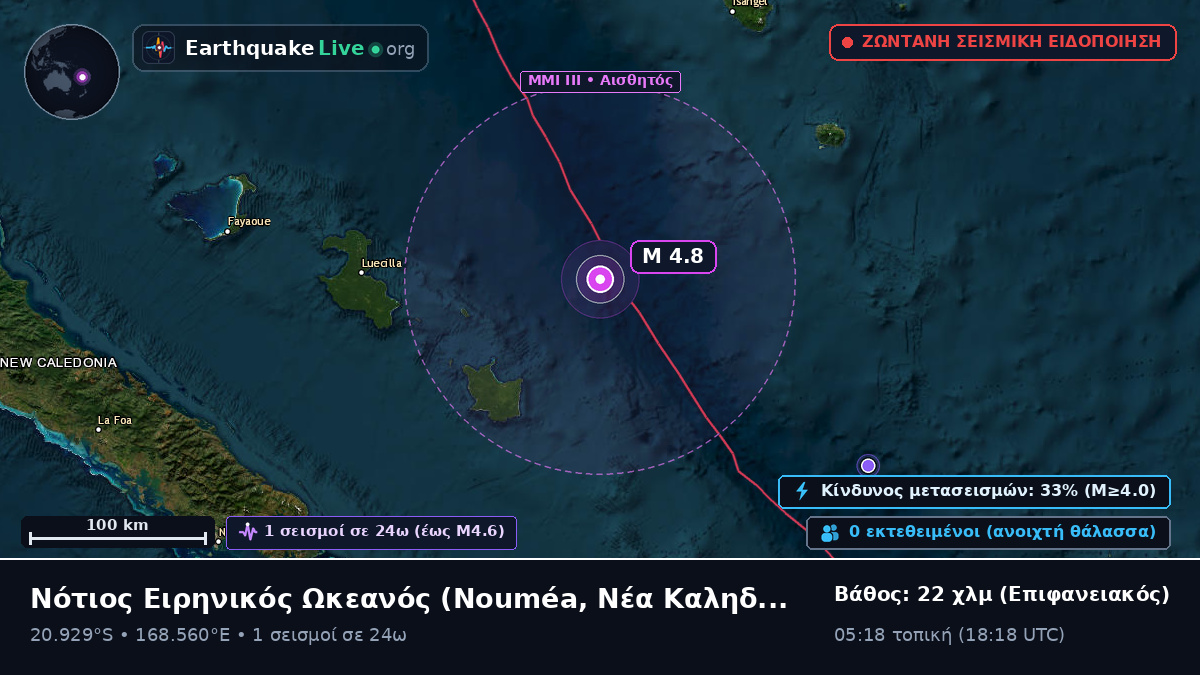 Νότιος Ειρηνικός Ωκεανός (Νέα Καληδονία)