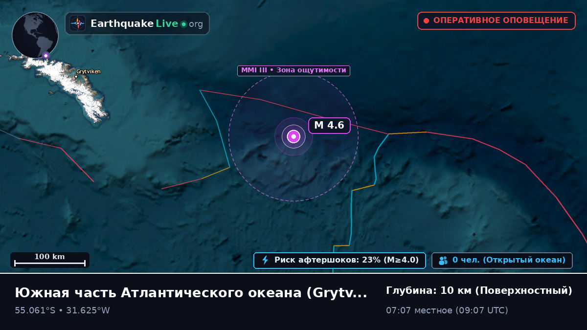 Южная часть Атлантического океана (South Georgia and the Islands)