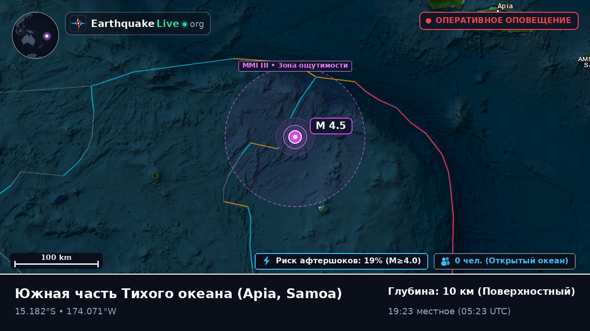 Южная часть Тихого океана (Samoa)