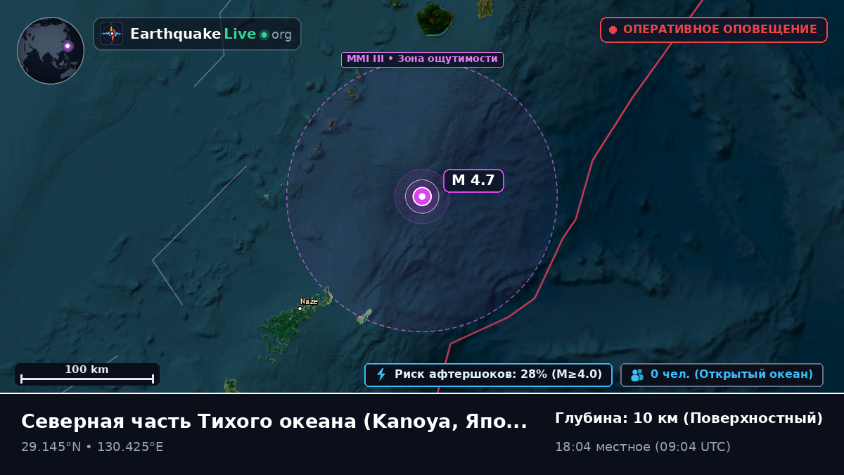 Северная часть Тихого океана (Япония)