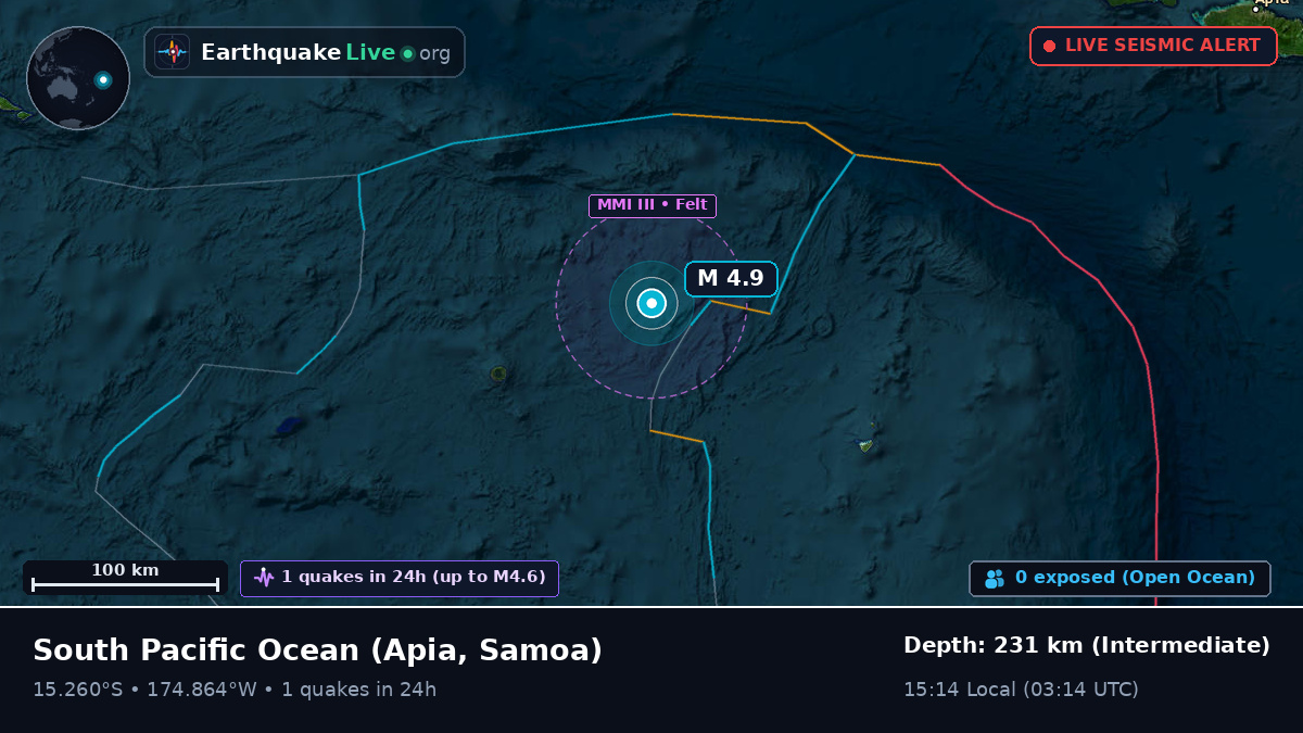 South Pacific Ocean (Samoa)