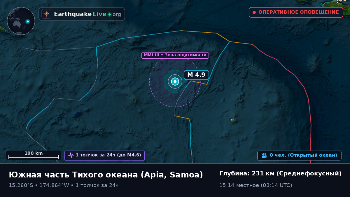 Южная часть Тихого океана (Samoa)