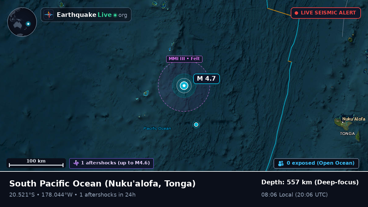 South Pacific Ocean (Tonga)