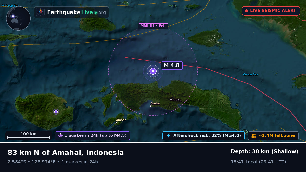 Off the coast of Ambon, Indonesia