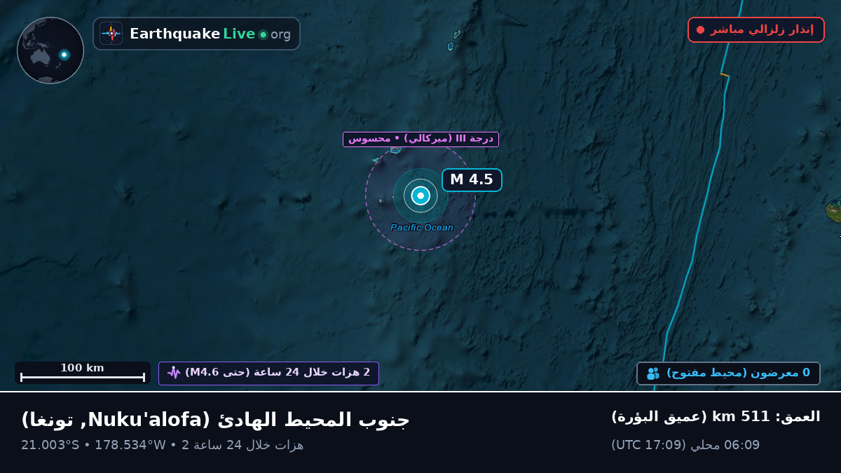 جنوب المحيط الهادئ (تونغا)